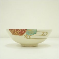 画像3: 京焼　弘艸造　色絵鬼灯平茶碗（共箱） (3)