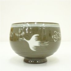 画像3: 高田焼　十一代　上野才助造　象嵌茶碗（共箱） (3)