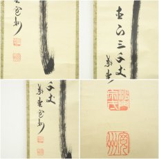 画像6: 大徳寺　長谷川寛州筆　「瀧　直下三千丈」一行書　肉筆紙本掛軸（共箱） (6)