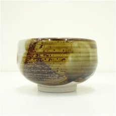 画像4: 九谷焼　陶庄造　龍仙画　金彩色絵稲穂文茶碗（保護箱） (4)