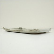 画像2: 益子焼　村田浩造　糠釉鉄絵銅彩山帰来文板皿（共箱） (2)