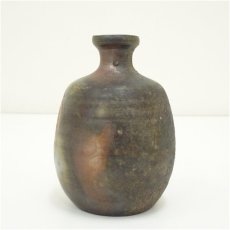 画像4: 備前焼　鷹取閑山造　徳利（共箱） (4)