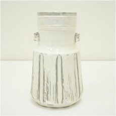 画像2: 甄舎窯造　白釉花瓶（共箱） (2)