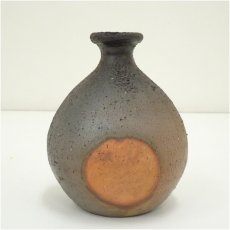 画像2: 備前焼　安達重造　窯変徳利（共箱） (2)