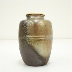 画像4: 丹波焼　市野勝助造　肩衝茶入（共箱）　□z (4)