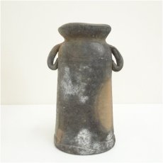 画像4: 備前焼　山下譲治造　耳付花入（共箱） (4)