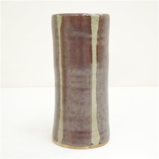 画像2: 益子焼　濱田晋作造　花生（共箱） (2)