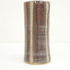 画像4: 益子焼　濱田晋作造　花生（共箱） (4)