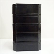 画像2: 塗師　茶平一斎造　漆塗縁高（共箱） (2)