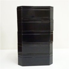 画像3: 塗師　茶平一斎造　漆塗縁高（共箱） (3)