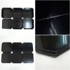 画像6: 塗師　茶平一斎造　漆塗縁高（共箱） (6)