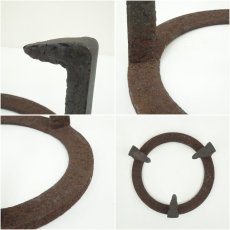 画像6: 紫金堂　加藤忠三朗造　笹爪五徳（共箱） (6)