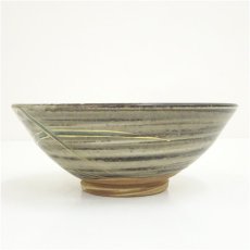 画像4: 九谷焼　山岸政明造　色絵芦之図茶碗（共箱） (4)