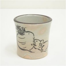 画像2: 吉向焼　八代　吉向十三軒造　干支子蓋置（共箱） (2)