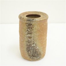 画像2: 信楽焼　作家物　旅枕掛花入（保護箱） (2)