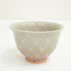 画像3: 萩焼　大野誠二造　網目汲出茶碗10客（共箱） (3)