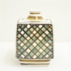 画像3: 牧勇吉造　草文角瓶（共箱） (3)