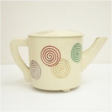 画像2: 京焼　泉山窯　前田宝泉造　仁清写渦水次（共箱） (2)