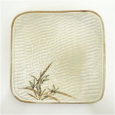 画像4: 斎藤雲楽造　草花絵替銘々皿客（共箱） (4)