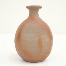 画像2: 備前焼　南燦窯　橋本力男造　緋襷一輪花生（共箱） (2)