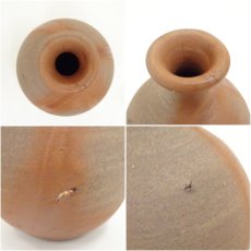 画像6: 備前焼　南燦窯　橋本力男造　緋襷一輪花生（共箱） (6)