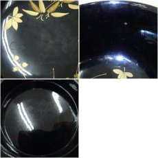 画像8: 漆塗草花蒔絵　塗椀5客 (8)