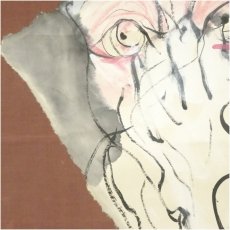画像3: 野村清六筆　仕度　鏡前女形図　肉筆紙本掛軸（共箱） (3)