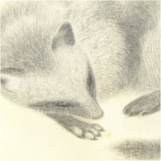 画像4: 清水要樹筆　親子狸　肉筆絹本掛軸（共箱） (4)