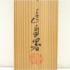 画像5: 廣本進筆　巳　宝珠　肉筆紙本掛軸（共箱） (5)