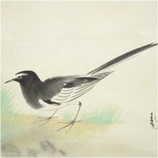 画像3: 小野踏青筆　好日　小禽　肉筆紙本掛軸（共箱） (3)