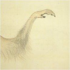 画像4: 小村大雲筆　猿猴　肉筆絹本掛軸（勝部大逸識箱） (4)