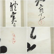 画像6: 森盲天外筆　「春華秋実」一行書　肉筆紙本掛軸（保護箱） (6)