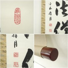 画像6: 平林寺　野々村玄龍筆　「仏法僧」一行書　肉筆紙本掛軸（共箱） (6)
