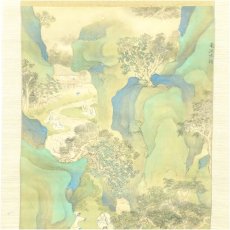 画像3: 江戸後期　春木南溟筆　蘭亭曲水図　肉筆絹本掛軸 (3)