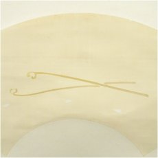 画像3: 登内微笑筆　桜　扇面　肉筆絹本掛軸（保護箱） (3)