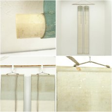 画像16: 1921年　姫島竹外筆　雀・飛蝗図　双幅　肉筆絹本掛軸（共箱・二重箱）□z (16)