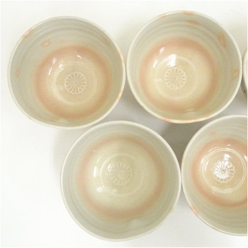 画像4: 京焼 田中渓峰造 仙洞御所十景数茶碗5客(共箱) (4)